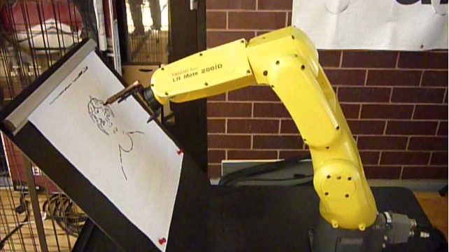 FANUC AND ARTEMIS VISIÓN DESIGN A CREATIVE WAY OF DRAWING FACES