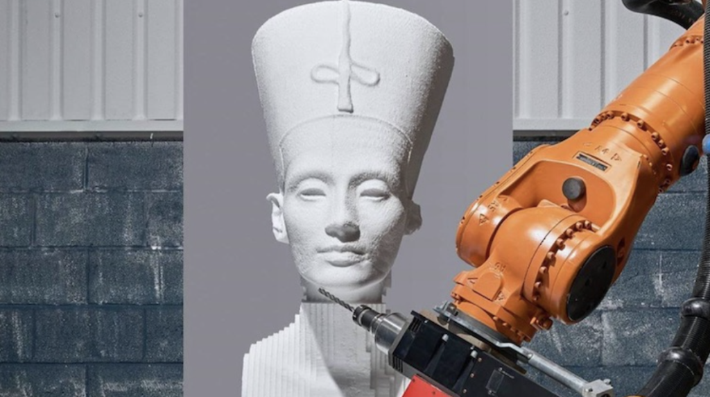 Making art with milling robots